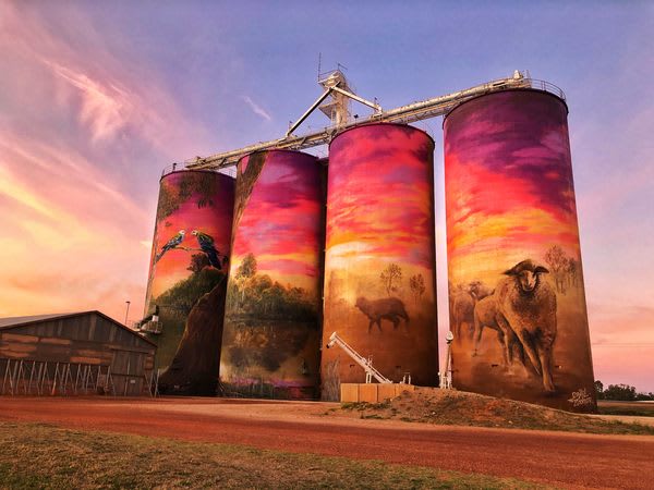 Painted Silos Are Turning the Outback Into an Alfresco Art Gallery