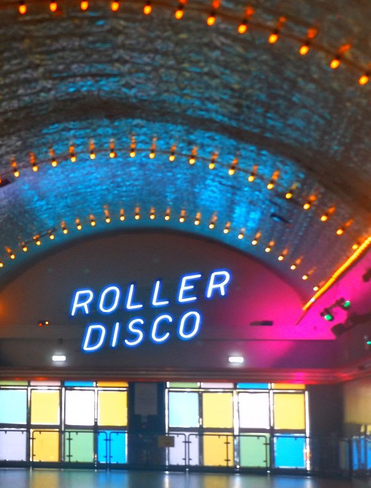 Roller Disco, neon. Dreamland Margate. | Roller disco, Disco, Roller