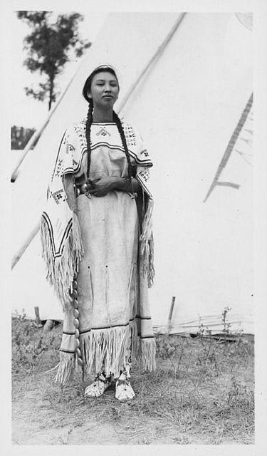 Native woman of the Northern Great Plains. Creator:Hannon, Olga Ross.