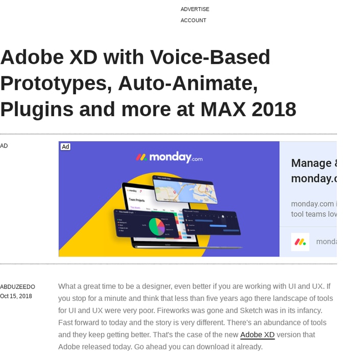 Adobe XD with Voice-Based Prototypes, Auto-Animate, Plugins and more at MAX 2018