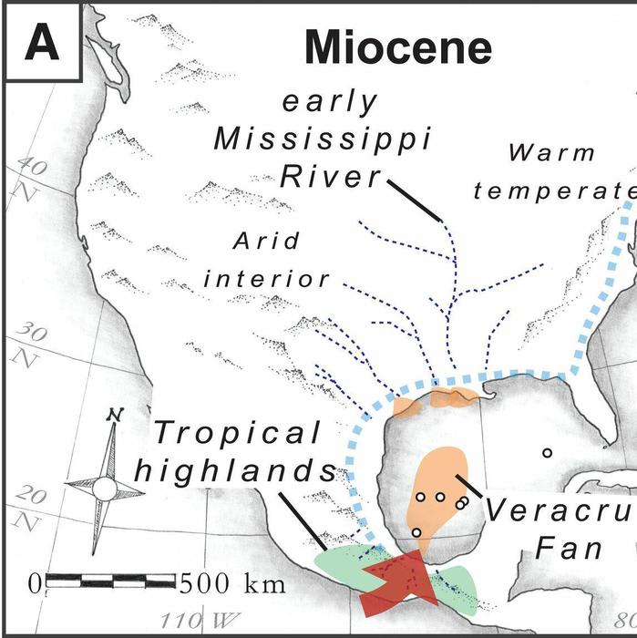 Ice Age climate caused sediment sourcing 180 in Gulf of Mexico