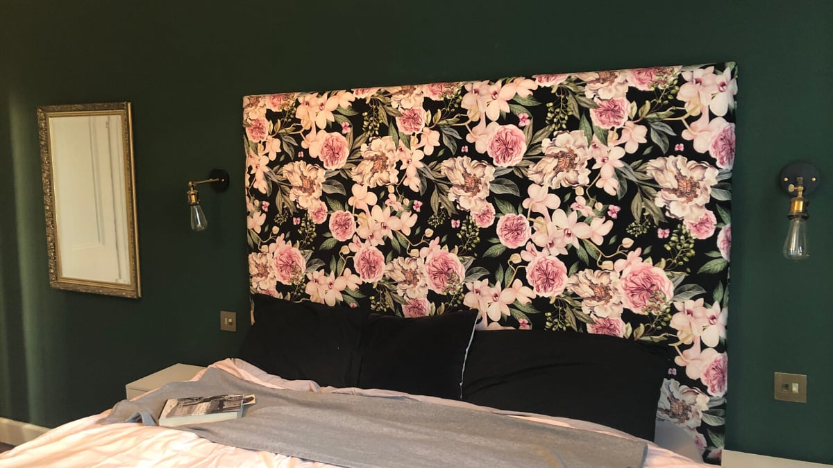 How to Reupholster a Headboard (without taking it off the wall!)