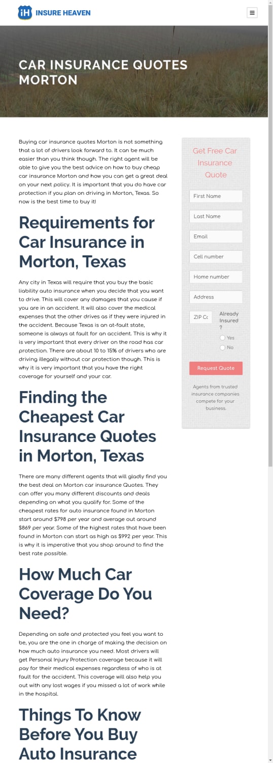 Car Insurance Quotes Morton
