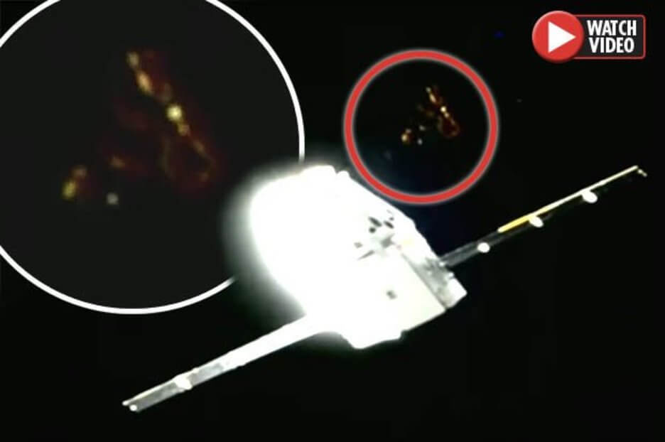 Is Elon Musk HIDING something? Mystery 'object' seen near SpaceX craft before 'feed CUT'