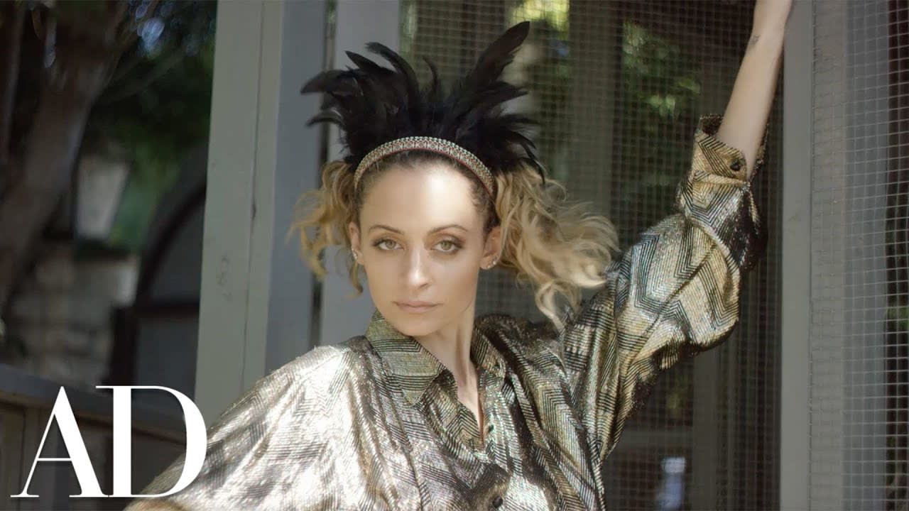 Nicole Richie Motivates Her Chickens for a Photoshoot | Architectural Digest