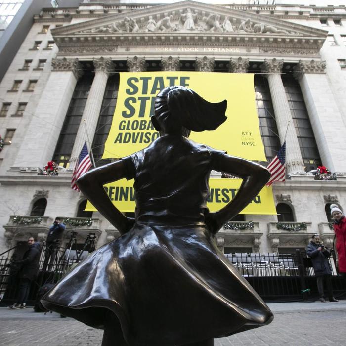 Inspiring 'Fearless Girl' statue moved away from 'rival' bull, in front of NYSE