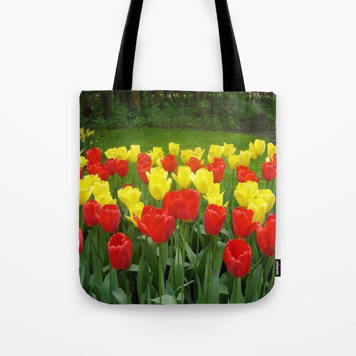 Tulips Tote Bag by freddybogato