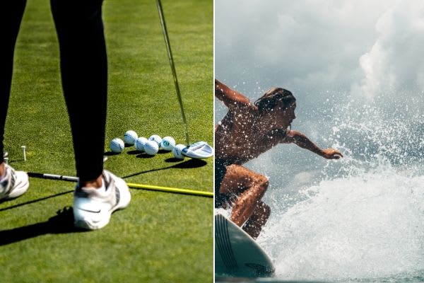 Golfing & Longboard Surfing in Oahu North Shore in this winter