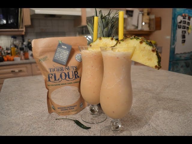 Pineapple Chili Tiger Nuts Smoothies: Cooking with Kimberly