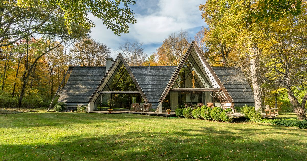 The ultimate A-frame house asks $835K