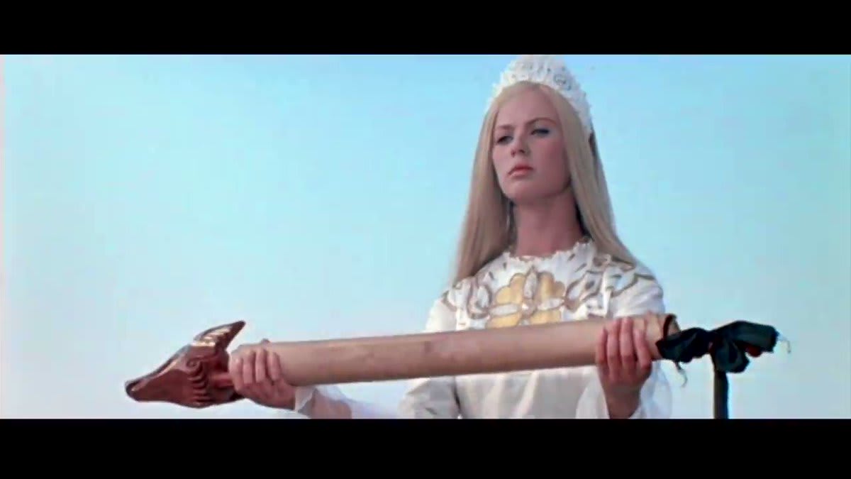 Excerpt from "Fire, Water, and Trumpets" 1968 Soviet fantasy film directed by Aleksandr Rou.