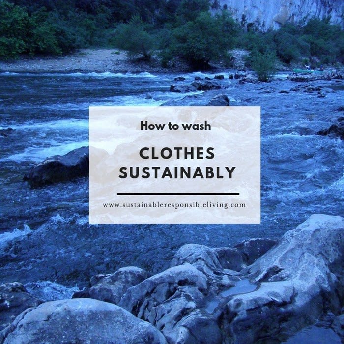 How to wash clothes sustainably - Sustainable Responsible Living