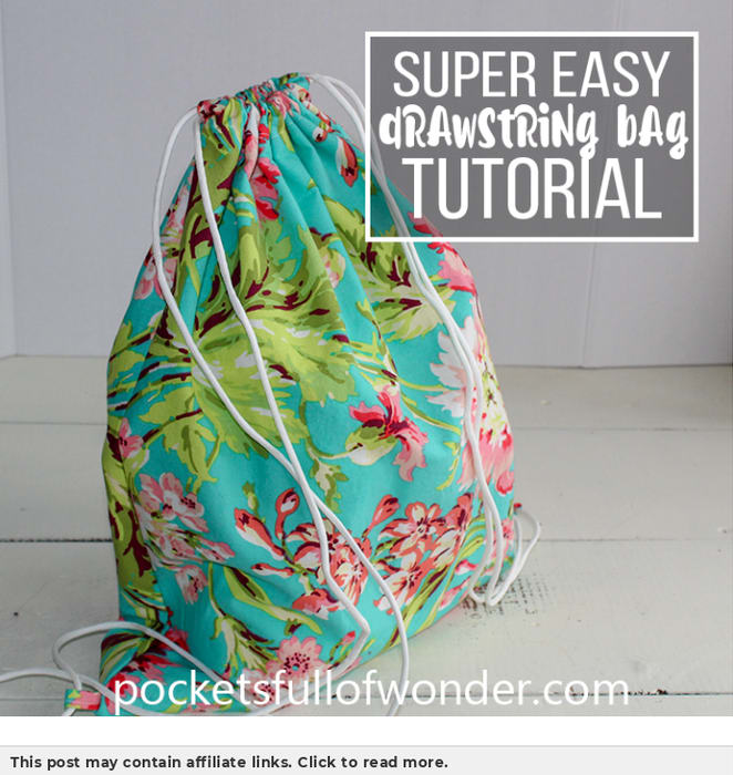 Super Simple Drawstring Backpack