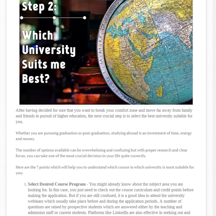 Study Abroad: 7 Things to do Before Searching Universities ~ Spices n Secrets