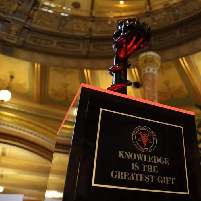 Satanic sculpture causes hell for people at Illinois Statehouse