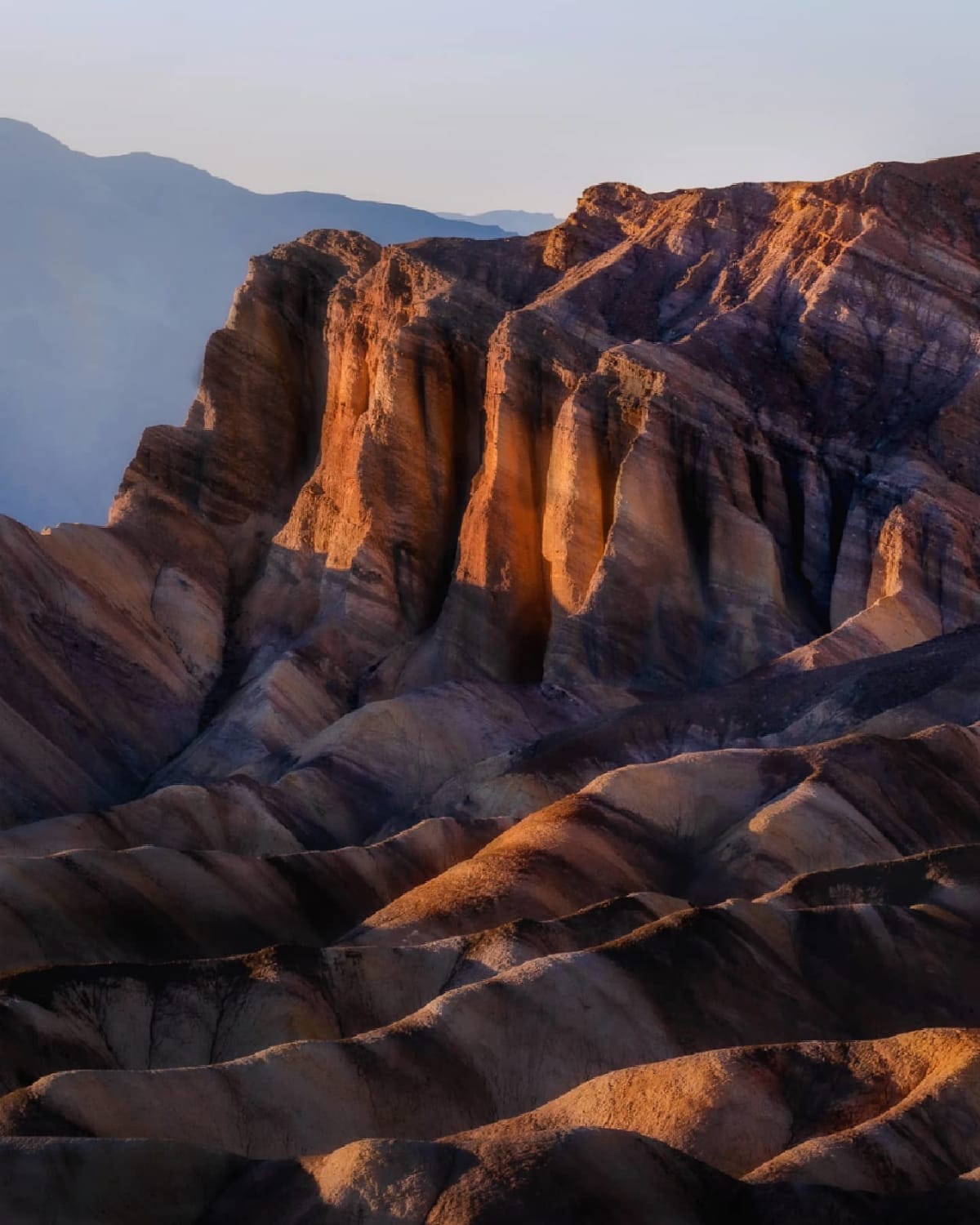 Beautiful Patterns, Zabriske Point, Death Valley National Park, California