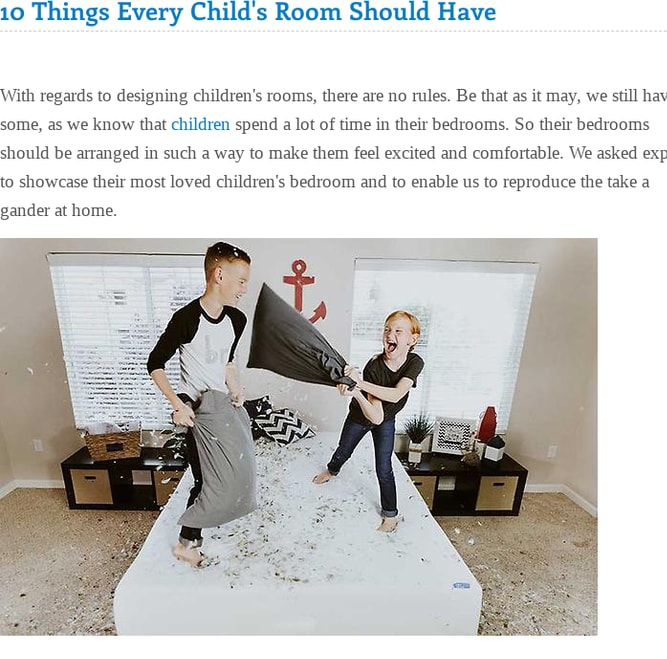 10 Things Every Child's Room Should Have