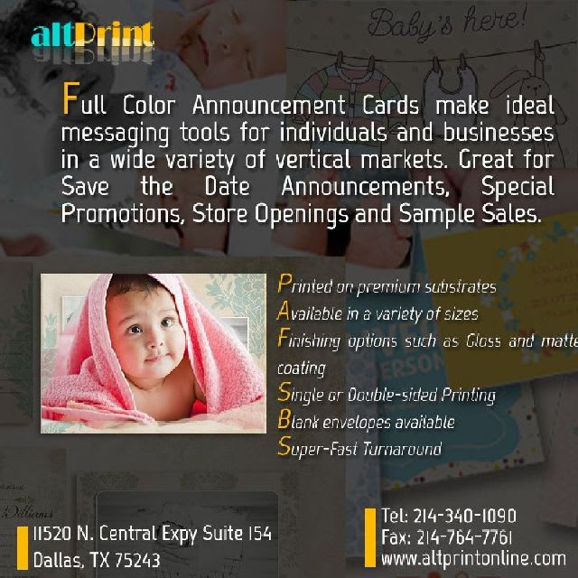 Announcement Cards