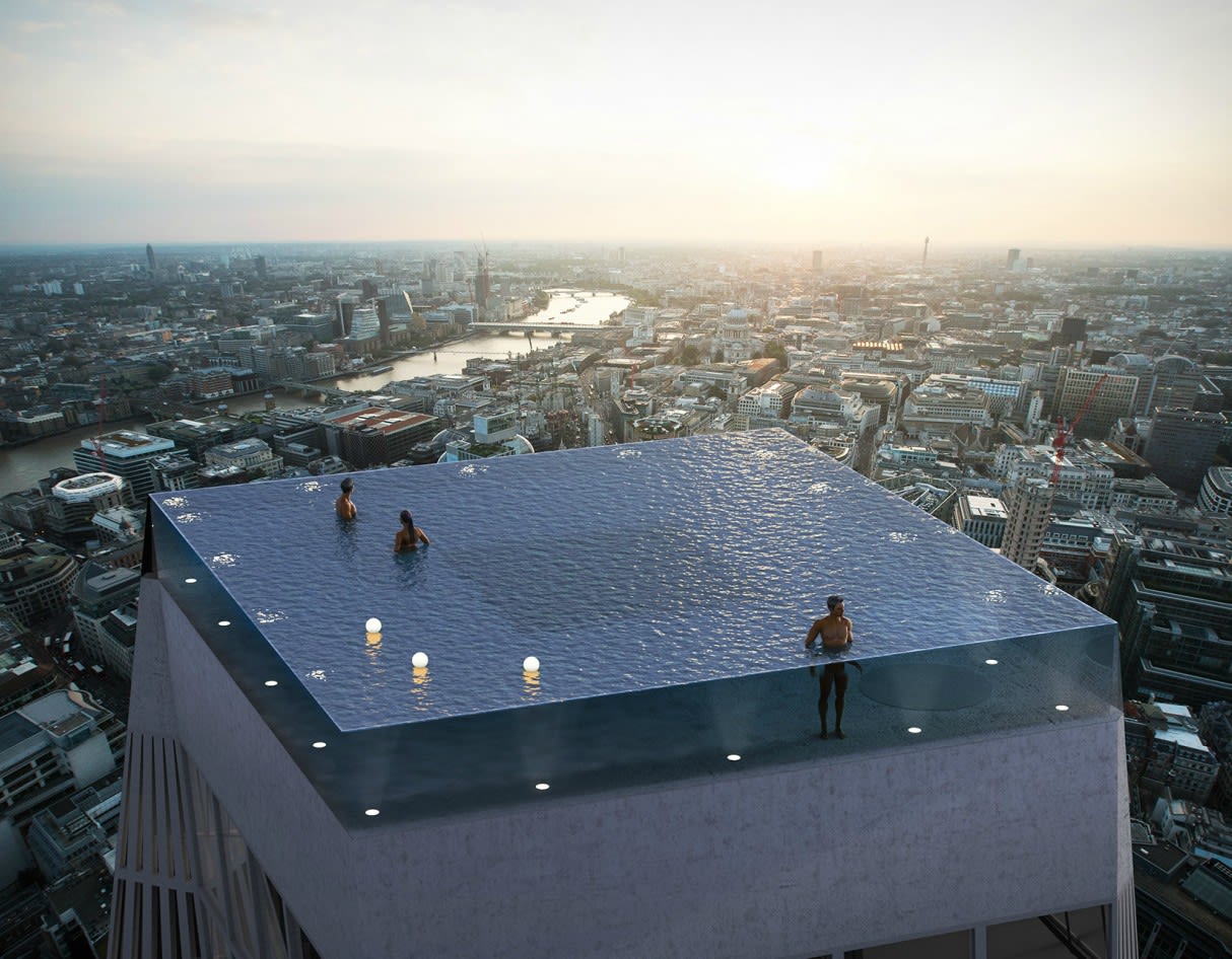 World's First 360-degree Infinity Pool Proposed for London Skyline