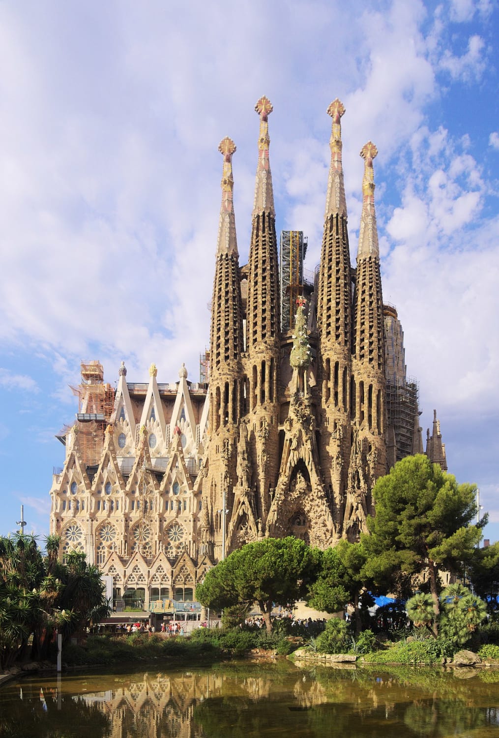 The Basílica i Temple Expiatori de la Sagrada Família designed by Antoni Gaudi (1852–1926)
