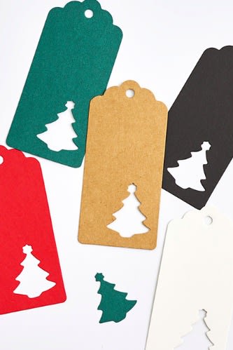 Kraft paper custom tags gift tags product tags Handmade tags DIY tags - Christmas Tree