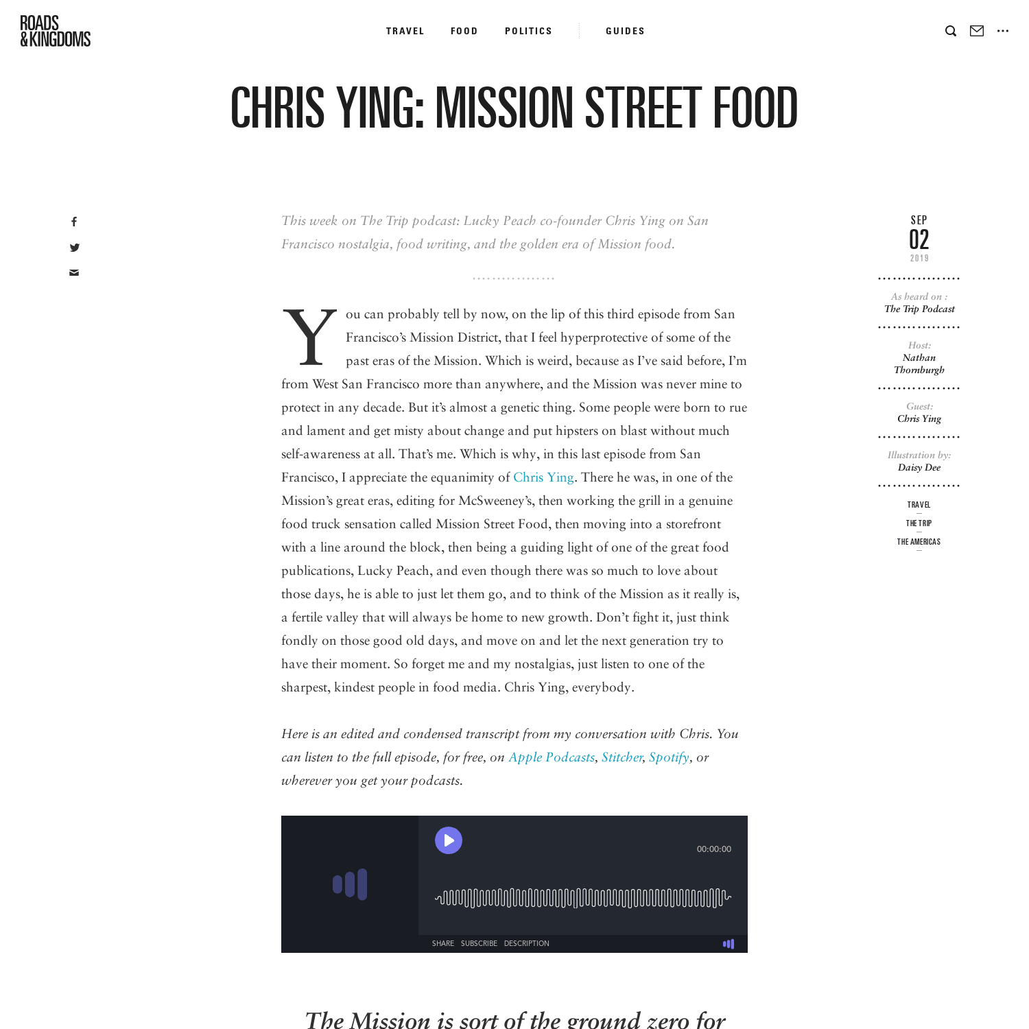 Chris Ying: Mission Street Food