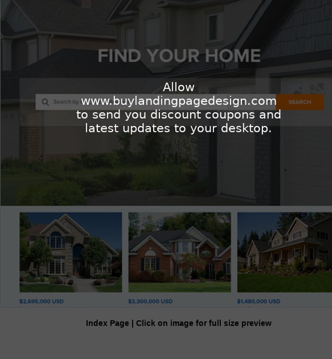 professional real estate listing website design