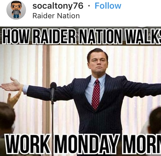 49ers / Raiders fans celebrate upset wins with memes
