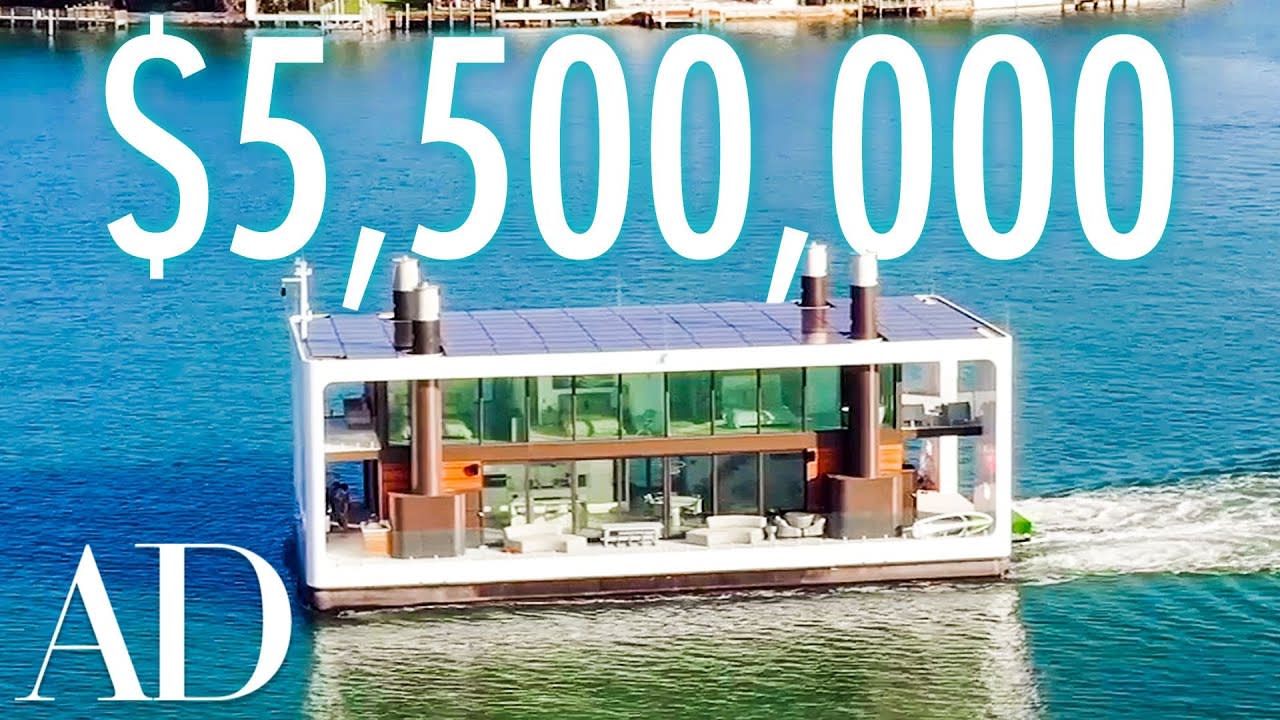 Inside a $5.5M Floating Mansion in Miami | On The Market | Architectural Digest
