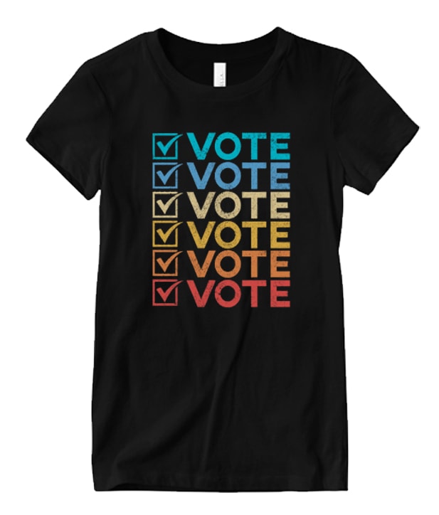 Vote Vote Shirt Retro Vintage Election 2020 Voter Matching T Shirt