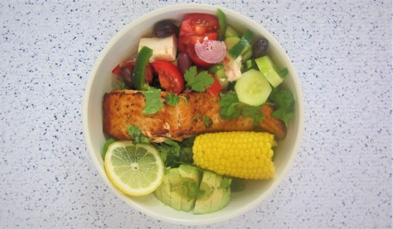 Salmon Dinner Bowl Healthy Dinner Recipe