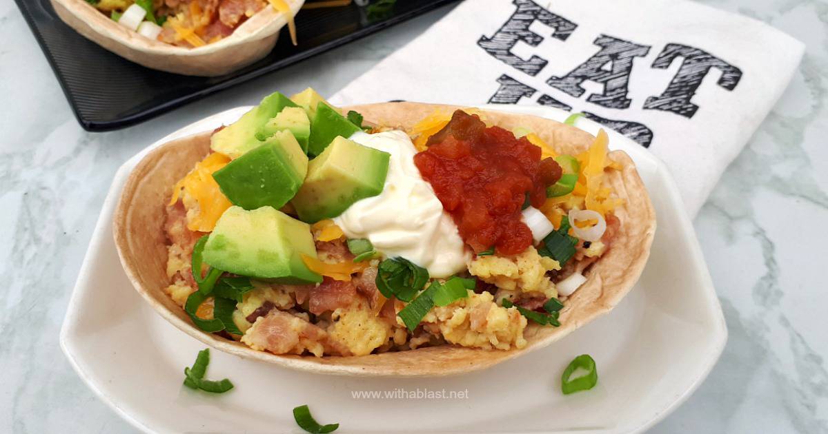 Spicy Bacon And Egg Breakfast Tacos