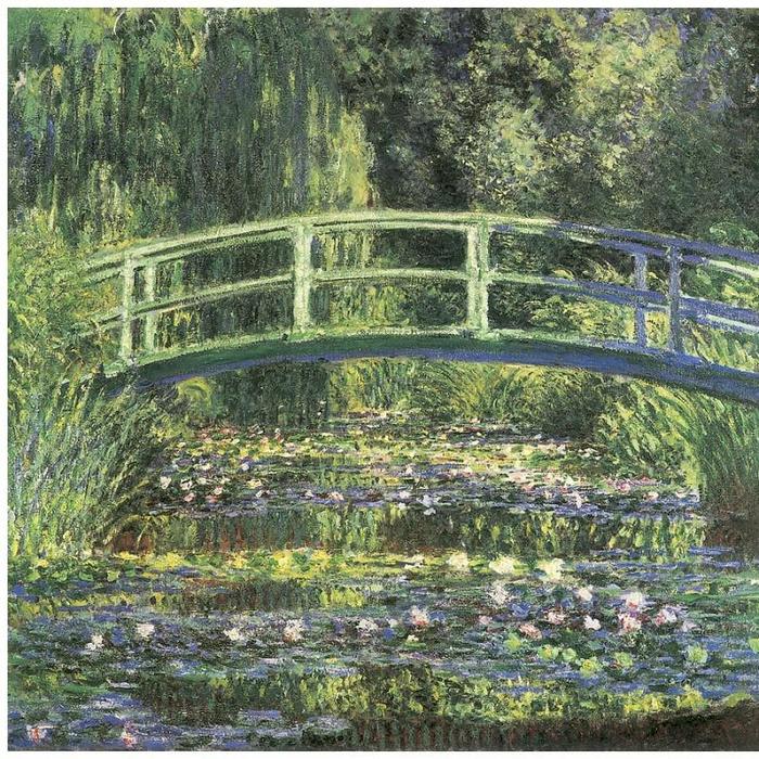 The Waterlily Pond With The Japanese Bridge By Claude Monet, Oil Painting
