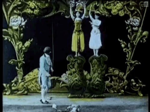 It's the season of rose giving — see how the botanical symbol of romance inspires an early cinematic illusionist in Segundo Chomón's colorful short film "The Magic Roses" (1906) —