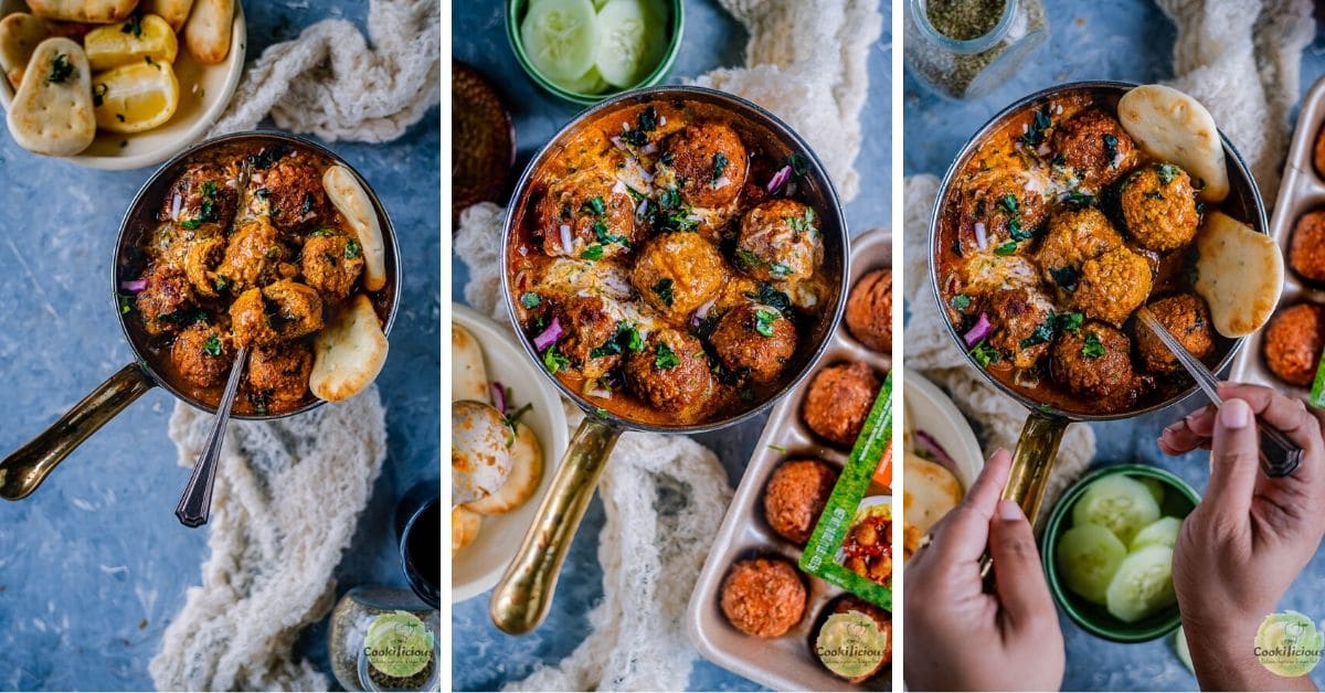 Spicy Kofta Curry with Plant-Based Meatballs Recipe