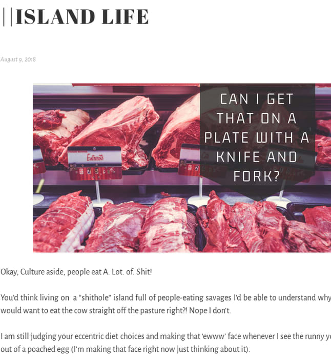 Wtf are you eating?||Island Life