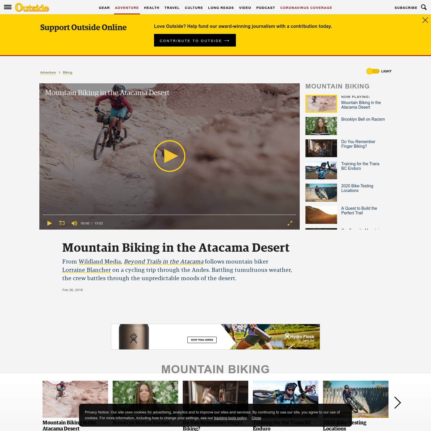 Video: Mountain Biking in the Atacama Desert