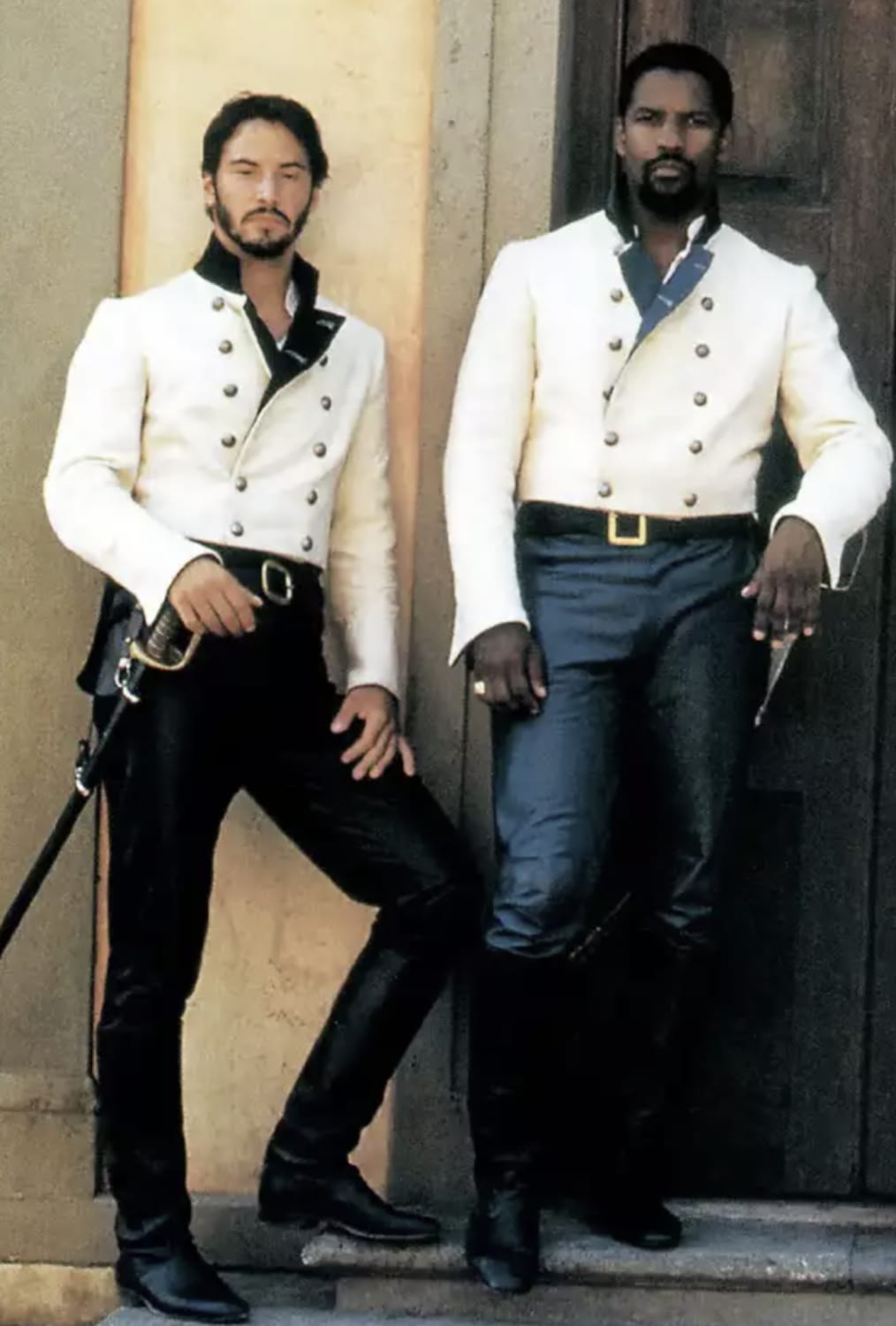Keanu Reeves and Denzel Washington in "Much ado about Nothing" c.1993