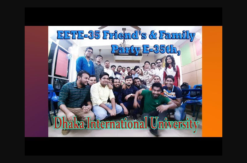 Friend's & Family Party E 35th, Dhaka international university #vlog-5 by SSM19