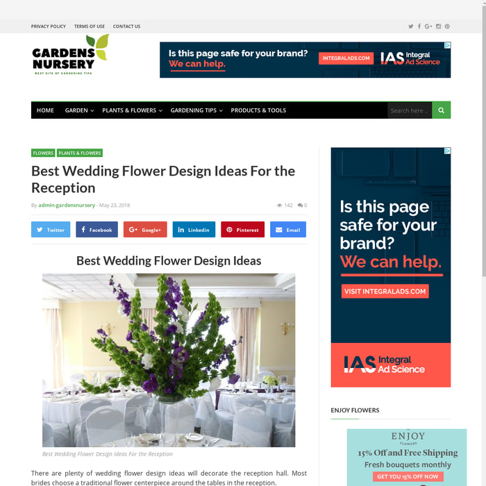 Best Wedding Flower Design Ideas For the Reception – GARDENS NURSERY
