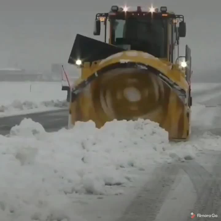 Giant snow blower