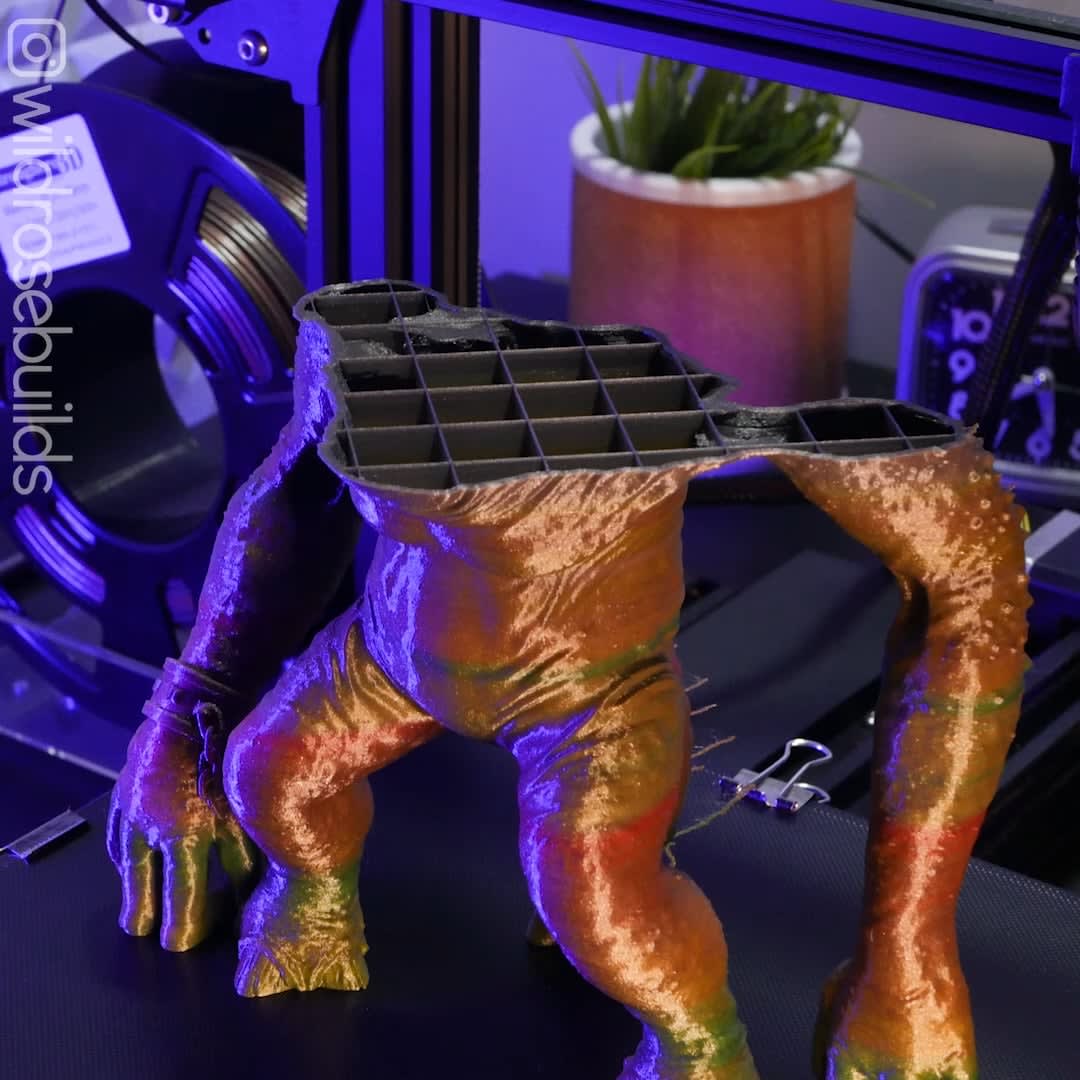 3D Printing TimeLapse of a Rancor!