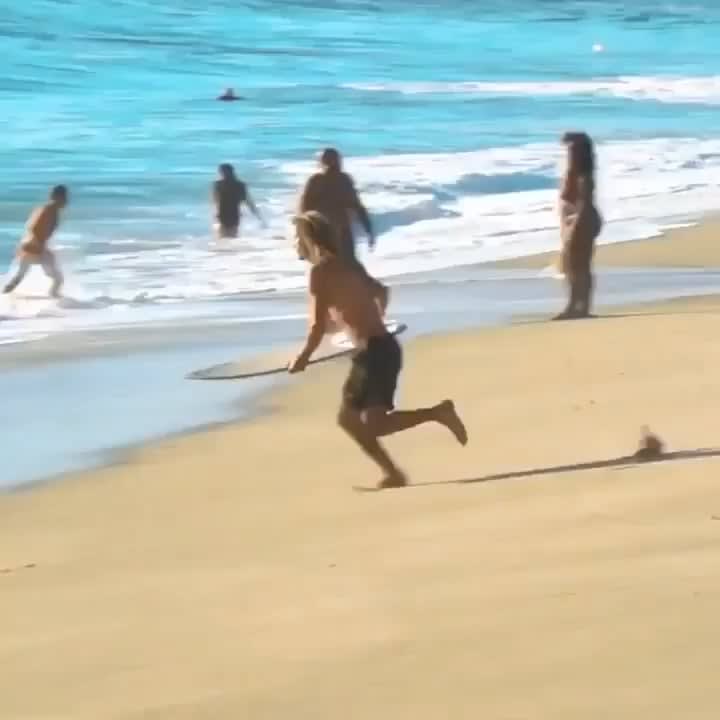 This Surfer using a wave like a quarter pipe.. OP: u/Aden-Wrked