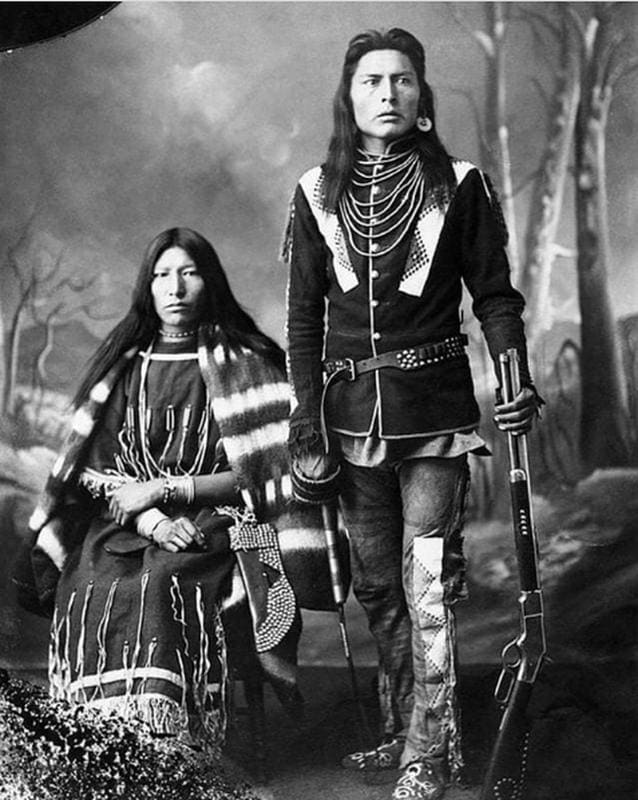 A First Nations couple from Canada, 1886