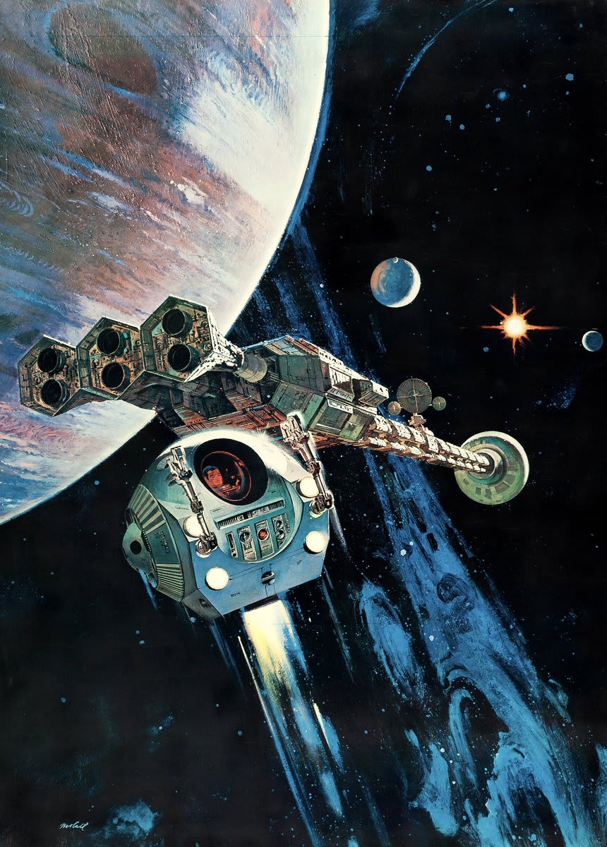 Robert McCall promo art for ‘2001: A Space Odyssey,’ 1968.