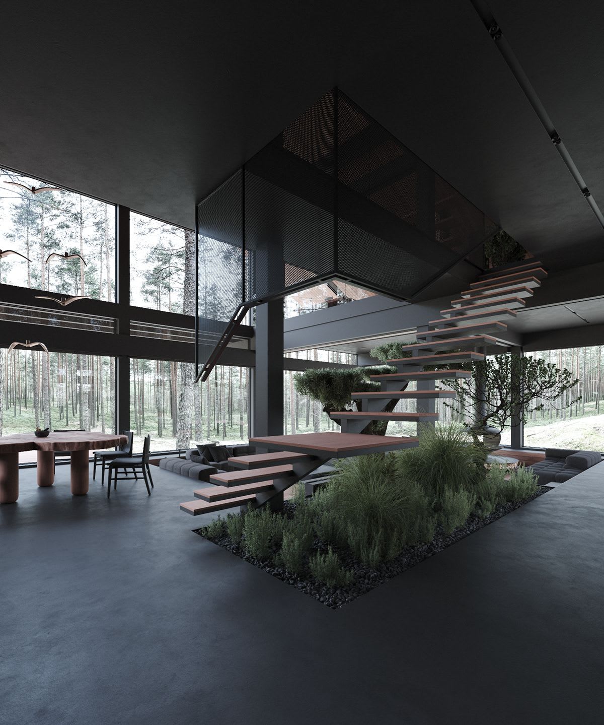 Moscow #house in the woods design & visualization by Stephen Tsymbaliuk Stephen Tsymba… | House architecture design, Luxury homes dream houses, Dream house exterior