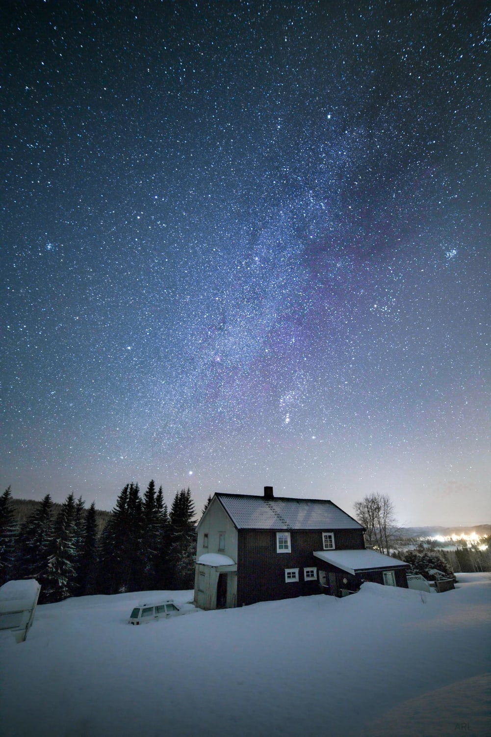 I took this of the Milky Way one year ago, in Norway.