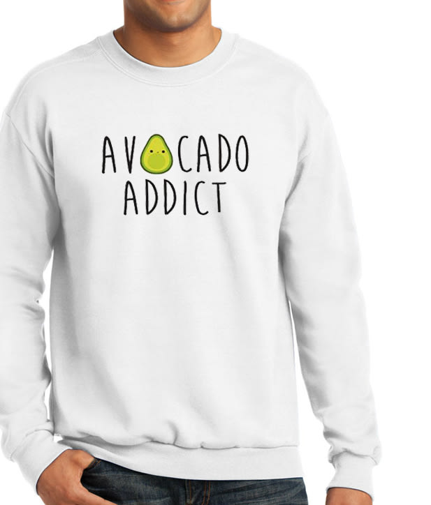 Avocado Addict Vegetarian Vibrant Sweatshirt