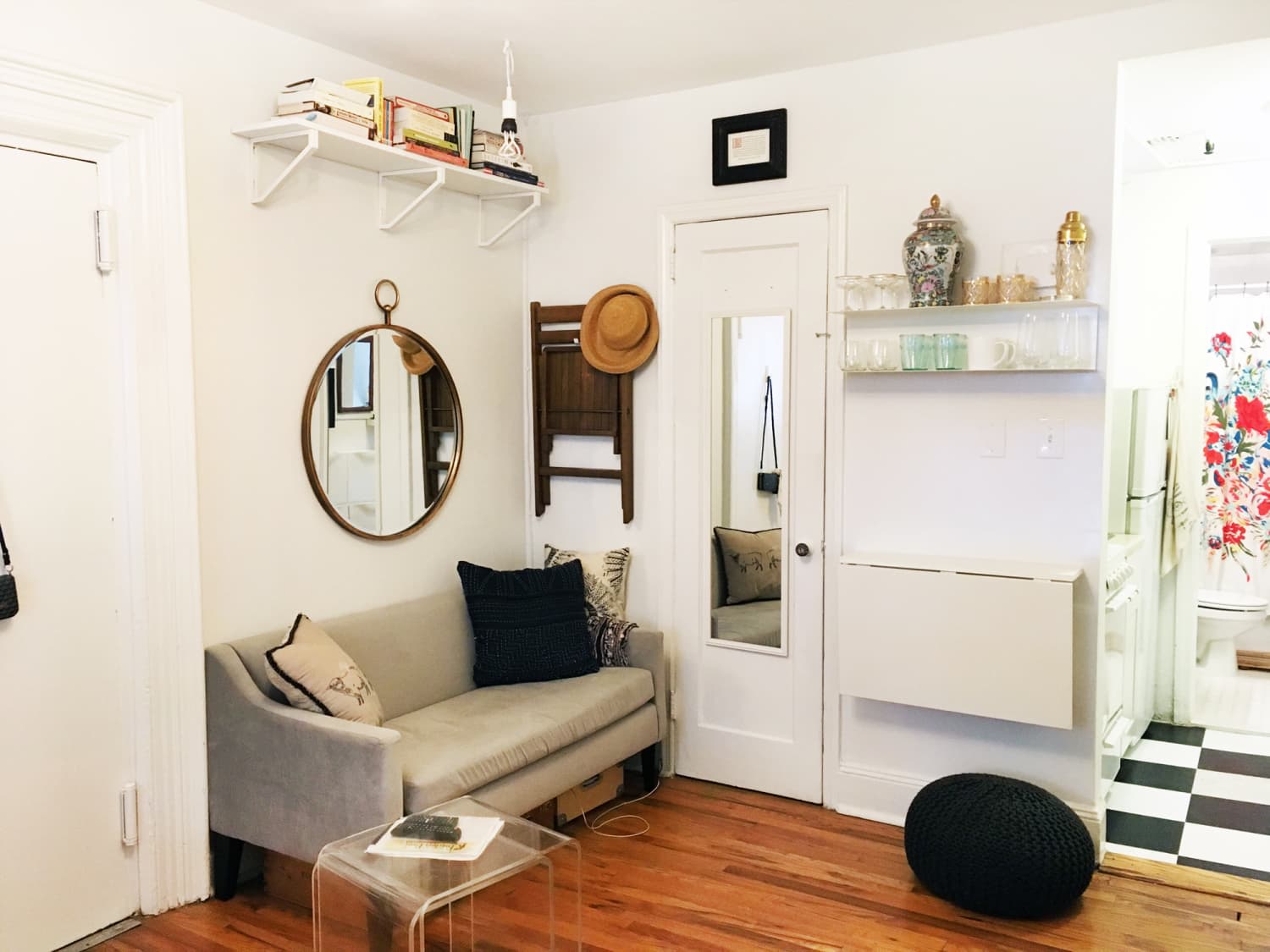 A Teeny 225-Square-Foot Studio Has All the Small Space-Saving Solutions