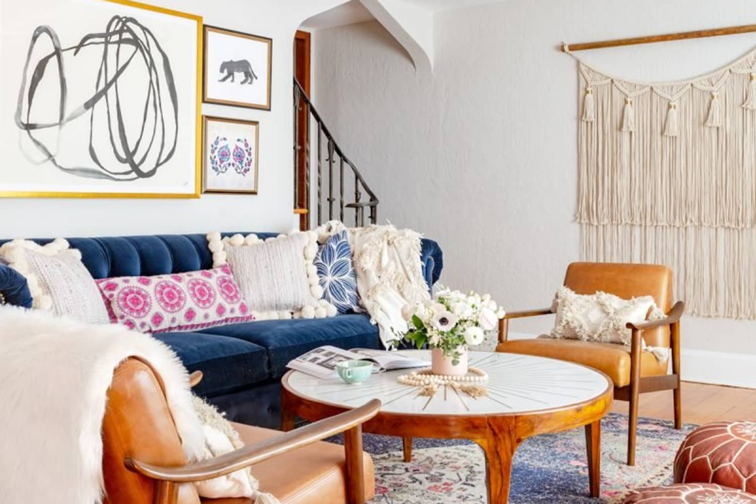 This 1930s House Is an Inspiring Guide to Mixing Inherited Furniture, Color, and Boho Vibes